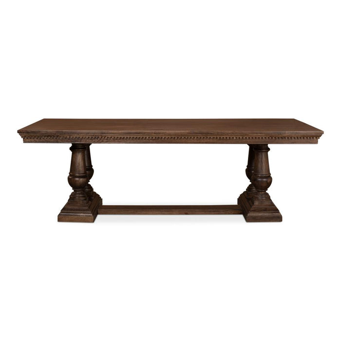 Joshua Wood Pedestal Dining Table by Sarreid LTD.