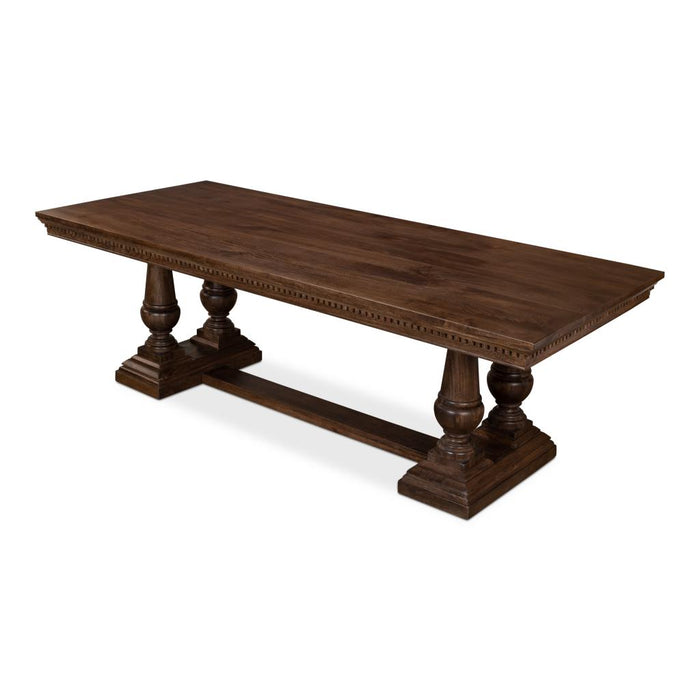 Joshua Wood Pedestal Dining Table by Sarreid LTD.