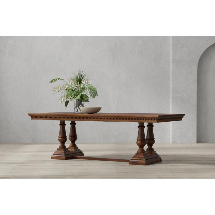 Joshua Wood Pedestal Dining Table by Sarreid LTD.