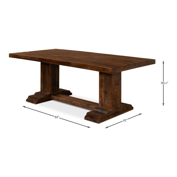 Raphael Pedestal Base Dining Table by Sarreid LTD.