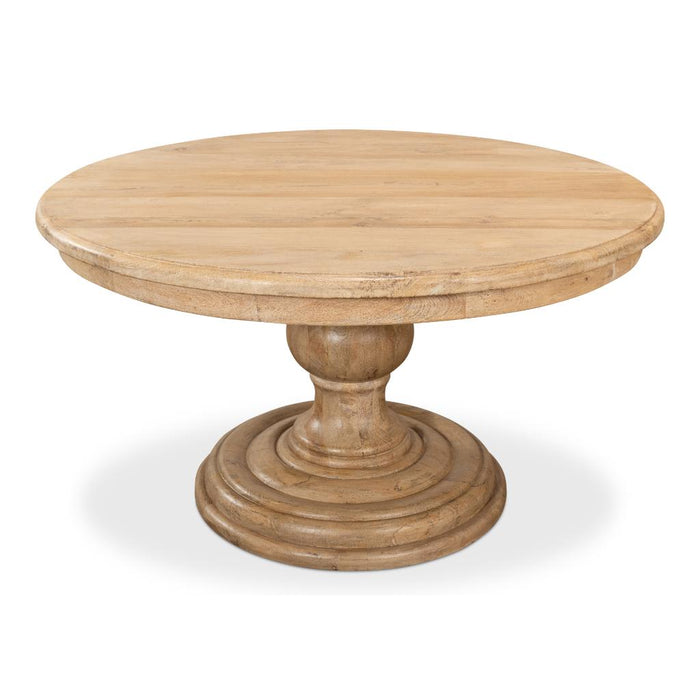 Guillermo Wood Pedestal Dining Table by Sarreid LTD.