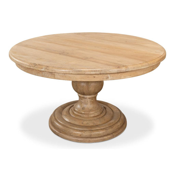 Guillermo Wood Pedestal Dining Table by Sarreid LTD.