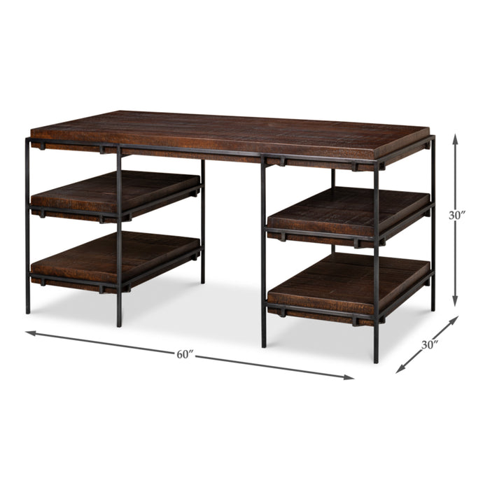 Sarreid LTD. Mango Wood Ernest Desk