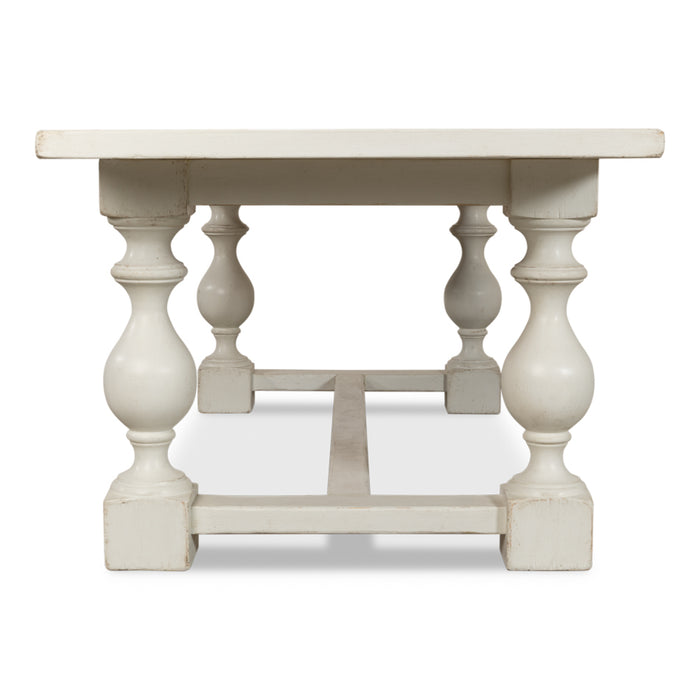 Sarreid LTD. Owen Dining Table, Antique White