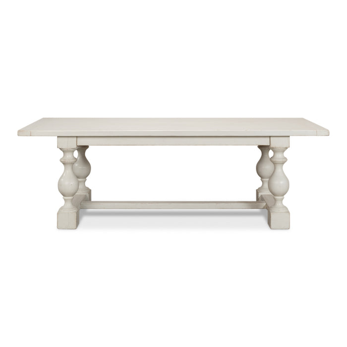 Sarreid LTD. Owen Dining Table, Antique White