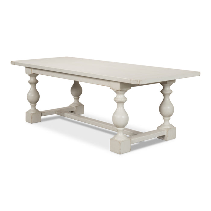 Sarreid LTD. Owen Dining Table, Antique White