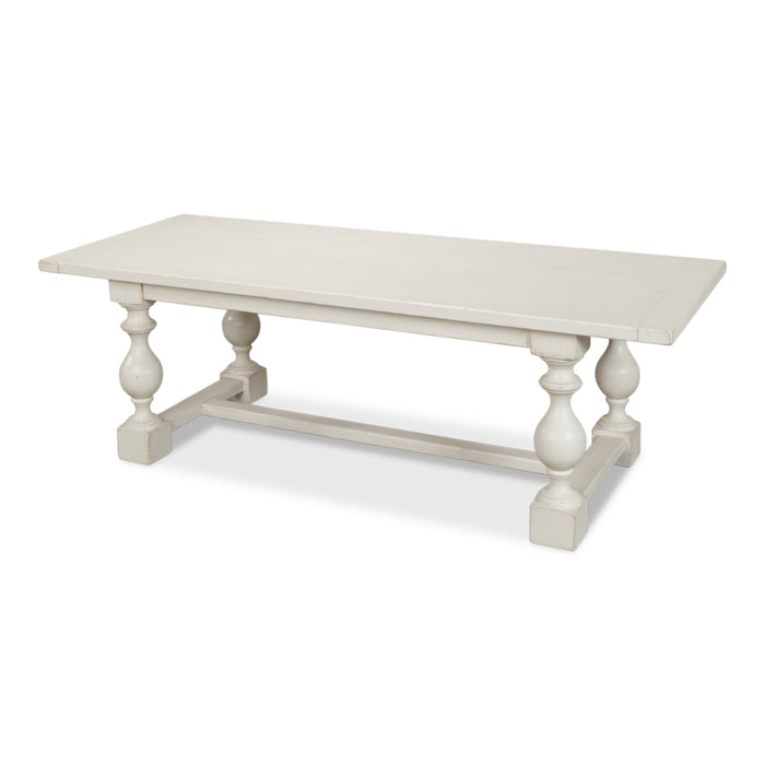 Sarreid LTD. Owen Dining Table, Antique White