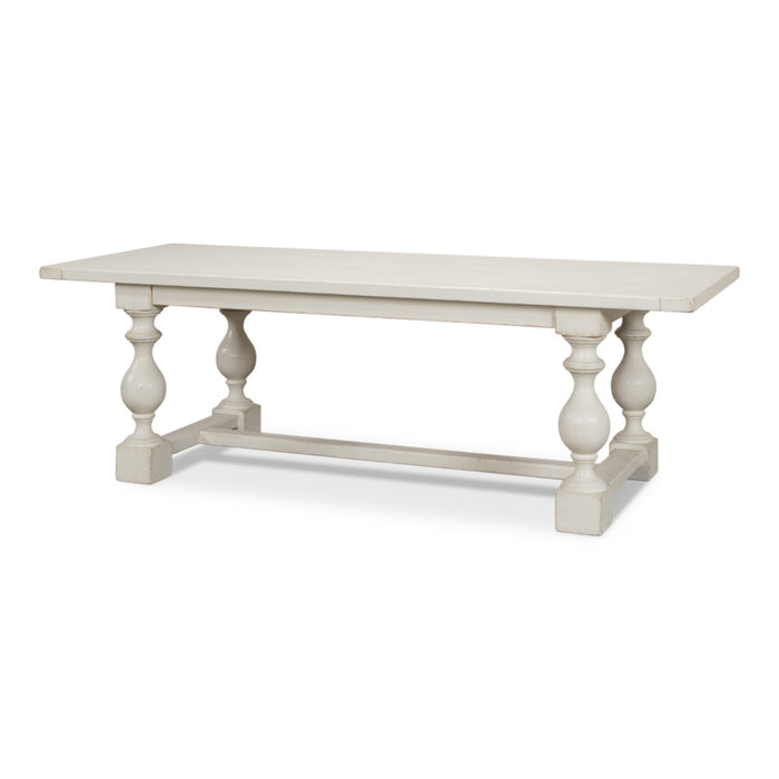 Sarreid LTD. Owen Dining Table, Antique White