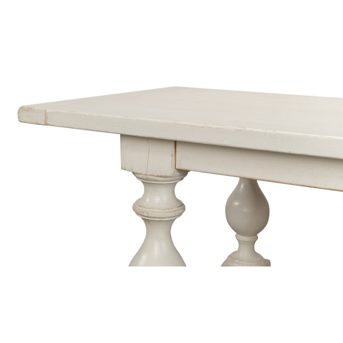 Sarreid LTD. Owen Dining Table, Antique White