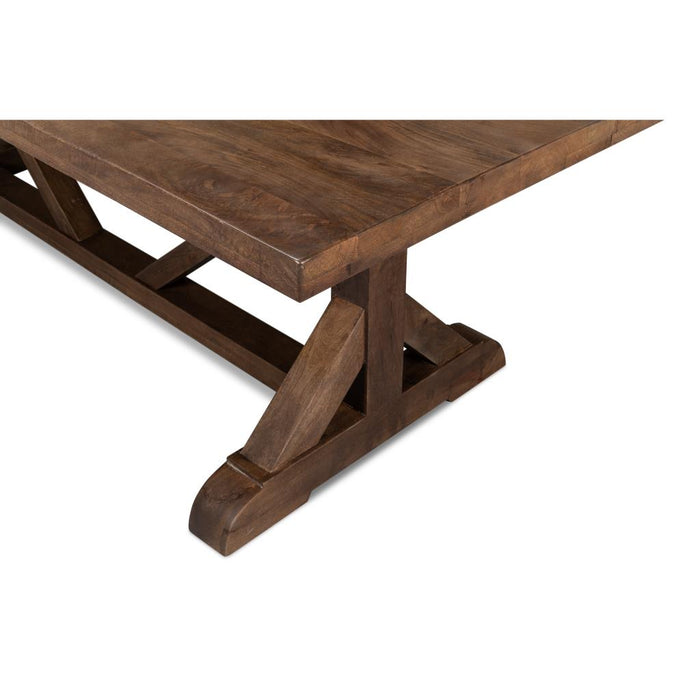Sarreid Silas Rectangle Dark Wood Dining Table