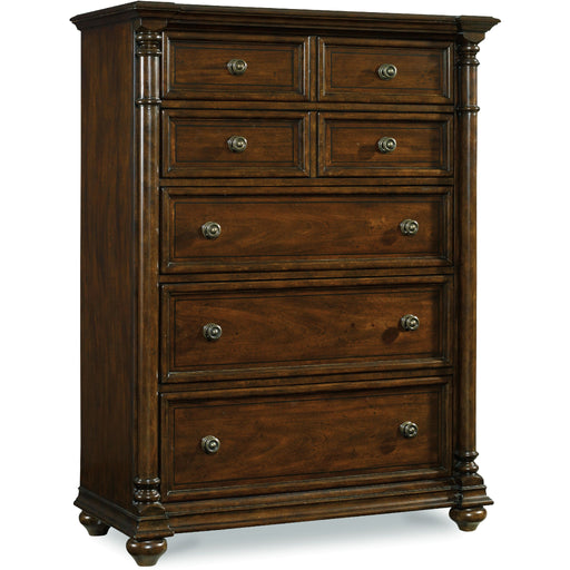 Hooker Furniture Traditional Dark Wood Tall Leesburg Chest 