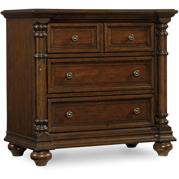 Hooker Furniture Traditional Dark Wood Leesburg Nightstand 