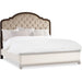 Hooker Furniture Leesburg King Upholstered Bed with Wood Rails 