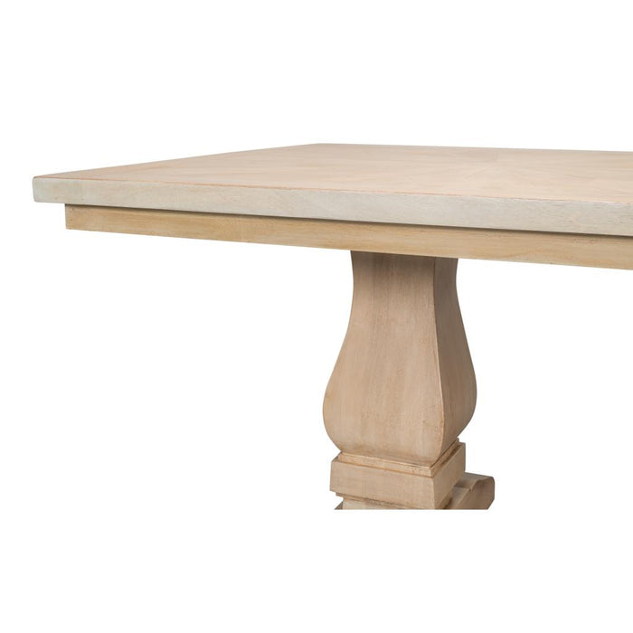 Sarreid Gloria Wood Trestle Dining Table