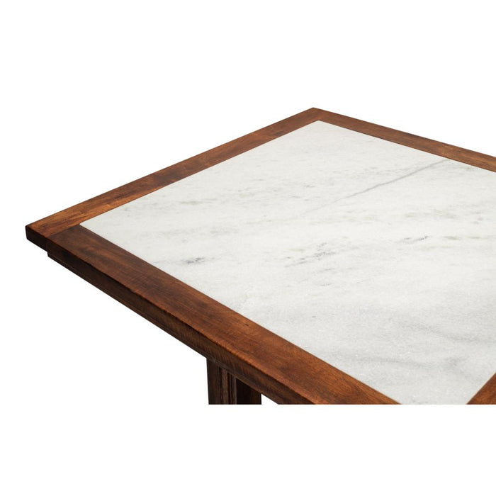 Sarreid Versatilis Wood and Marble Top Dining Table