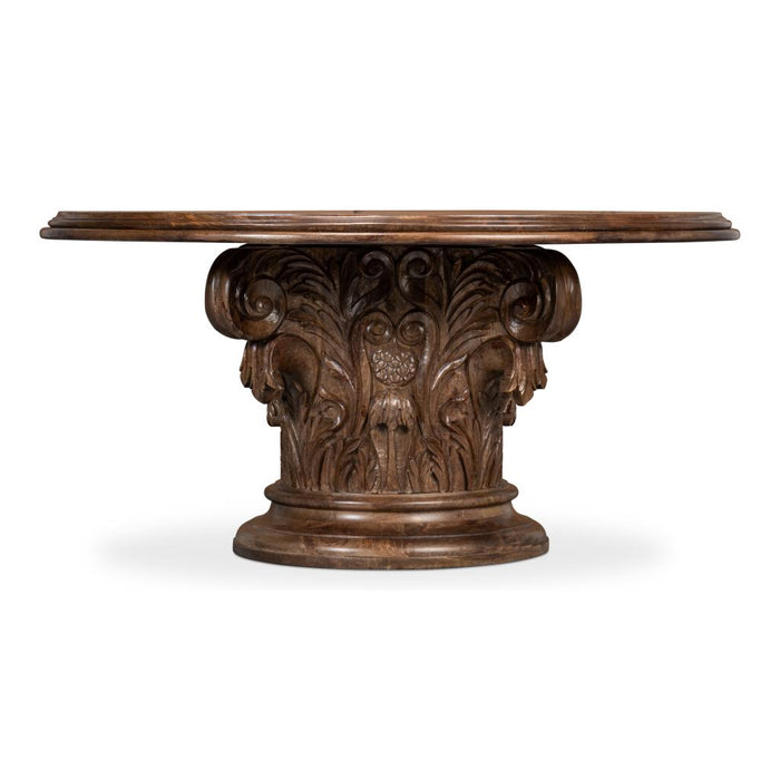 Sarreid Hestia Carved Round Dining Table