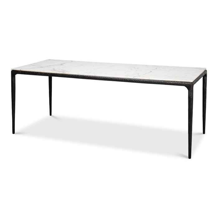 Sarreid Dakor White Marble Dining Table