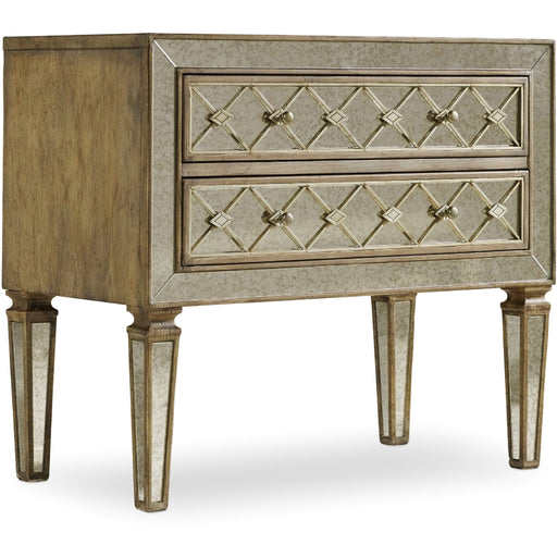 Hooker Furniture Traditional Gold Wood Small Sanctuary Bachelors Chest 