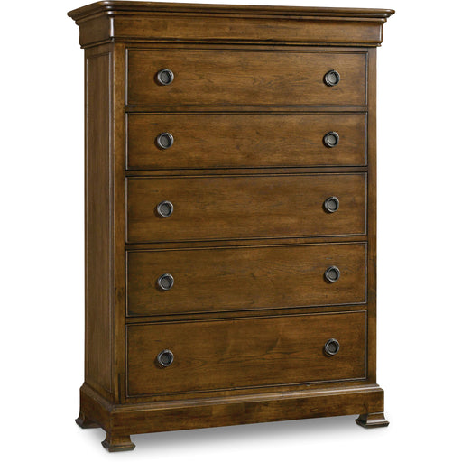 Hooker Furniture Traditional Dark Wood Tall Archivist Six-Drawer Che