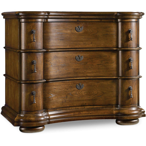 Hooker Furniture Traditional Dark Wood Small Archivist Bachelors Chest  