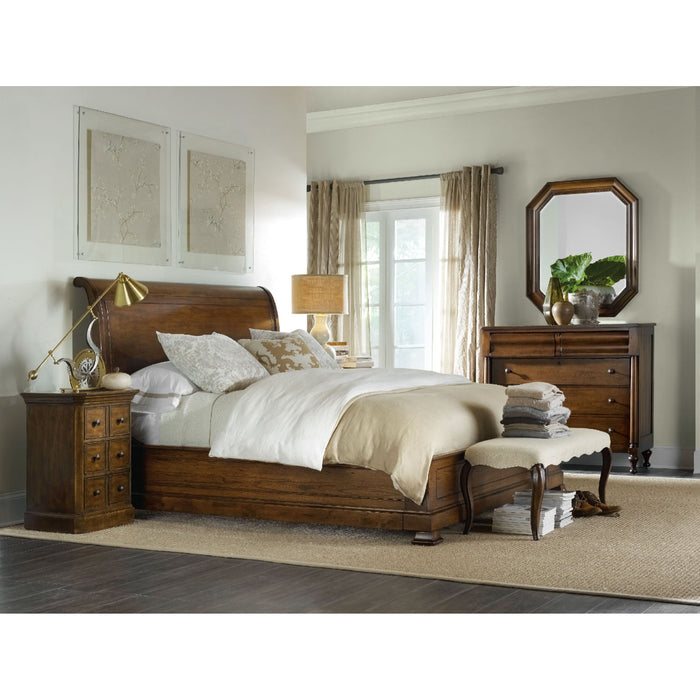 Hooker Furniture Archivist King Sleigh Bed w/Low Footboard 