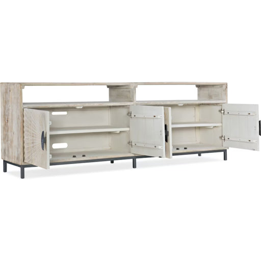 Hooker Furniture Melange Light Wood Door Entertainment Console 