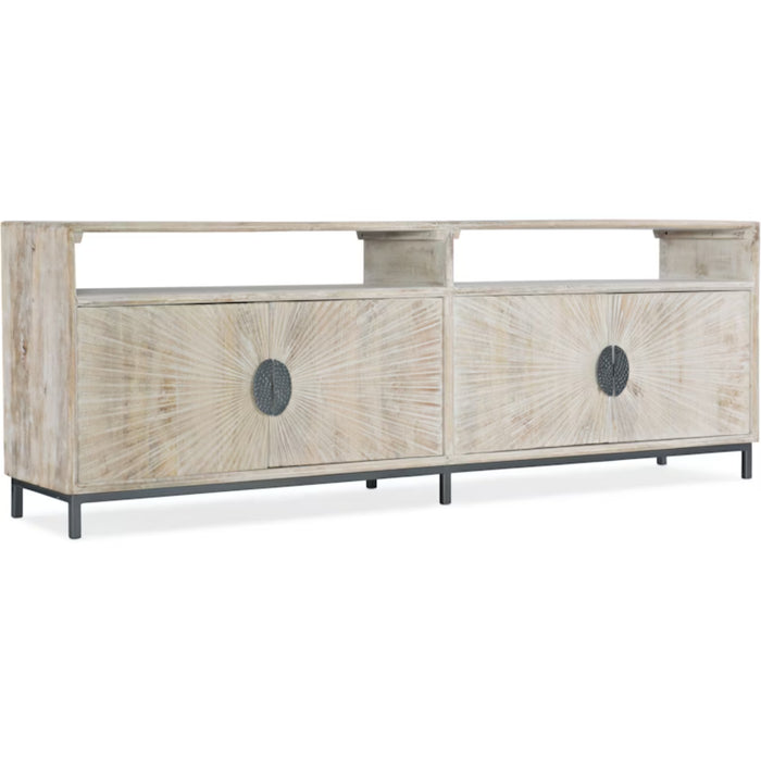 Hooker Furniture Melange Light Wood Door Entertainment Console 