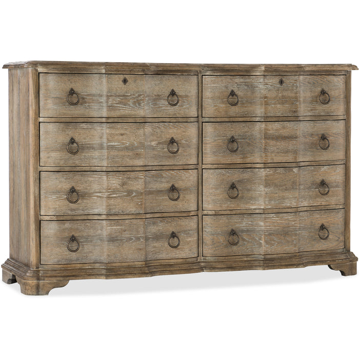 Hooker Furniture Light Wood Wide Boheme Adante Dresser 