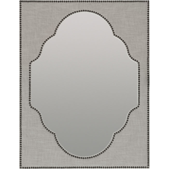 Hooker Furniture Boheme Nourmand Grey Linen Wrapped Mirror 