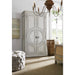 Hooker Furniture Bedroom Boheme Bilzen Vintage White Wood Wardrobe 5750-90013-LTWD