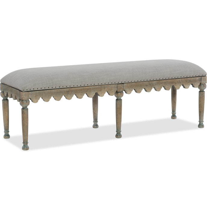 Hooker Furniture Bedroom Boheme Madera Bed Bench 5750-90019-MWD