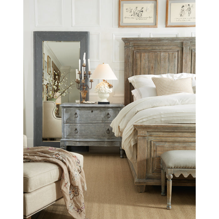 Hooker Furniture Rustic Wood Boheme Laurier California King Panel Bed 