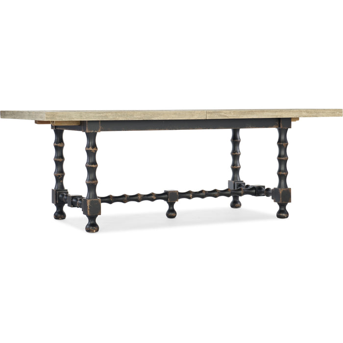 Hooker Furniture Ciao Bella Rustic Black Wood Dining Table Set
