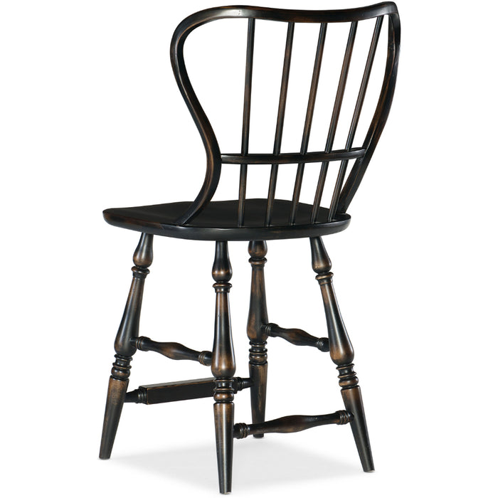 Hooker Furniture Casual Dining Ciao Bella Spindle Back Counter Stool-Black