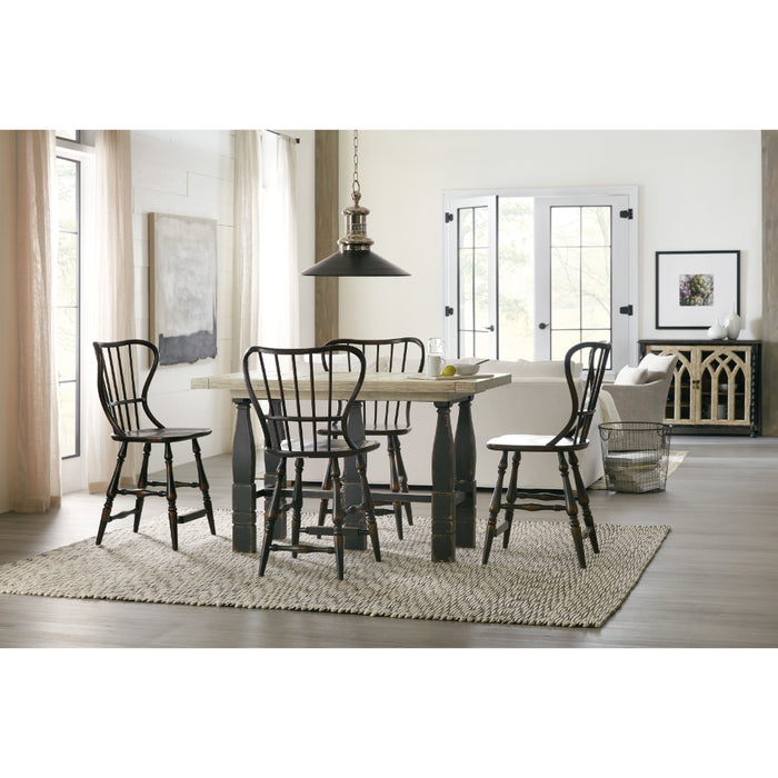 Hooker Furniture Casual Dining Ciao Bella Spindle Back Counter Stool-Black