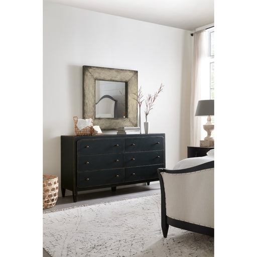 Hooker Furniture Rustic Ciao Bella Six-Drawer Dresser- Black 