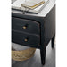 Hooker Furniture Rustic Wood Ciao Bella Two-Drawer Nightstand- Black 