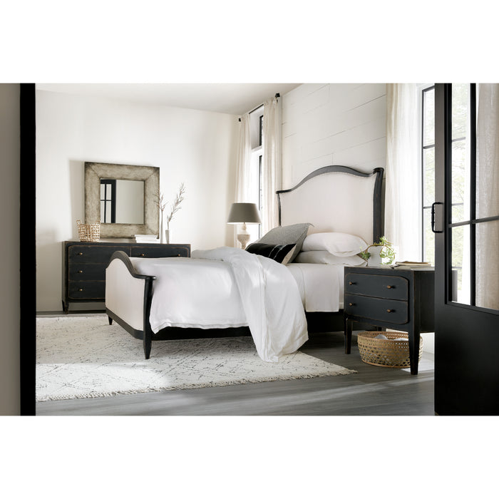 Hooker Furniture Modern Ciao Bella Queen Upholstered Bed- Black