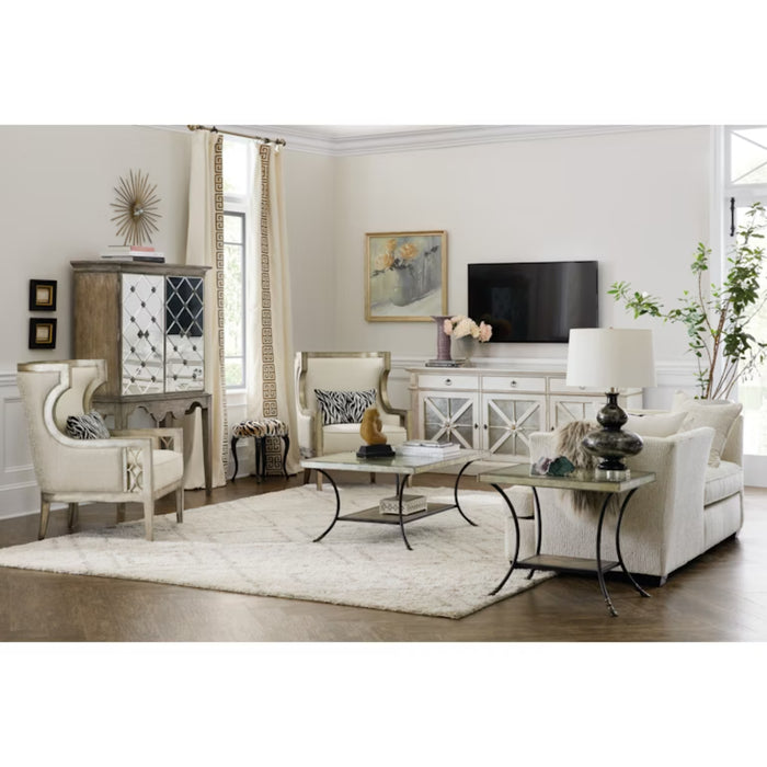 Hooker Furniture Sanctuary Premier Console Entertainment Blanc 