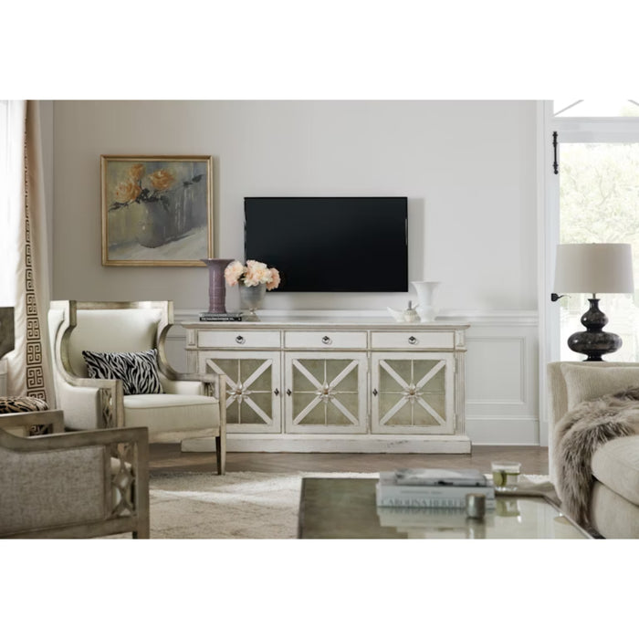 Hooker Furniture Sanctuary Premier Console Entertainment Blanc 