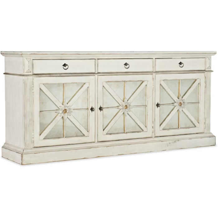 Hooker Furniture Sanctuary Premier Console Entertainment Blanc 