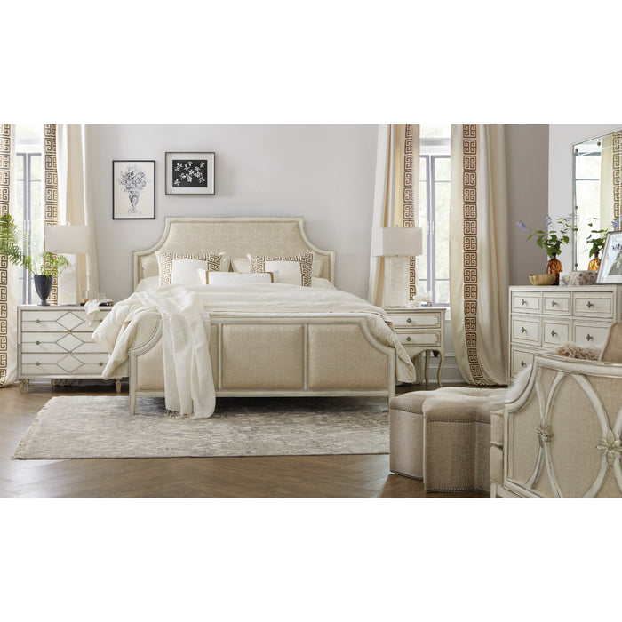 Hooker Furniture Traditional White Wood Sanctuary Coco En Blanc Nightstand 