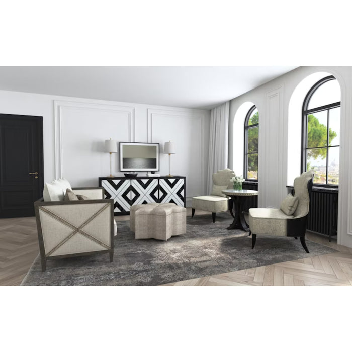 Hooker Furniture Sanctuary Noir Et Blanc Entertainment Console 