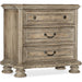 Hooker Furniture Rustic Wood Castella Three Drawer Nightstand 