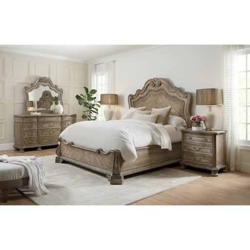 Hooker Furniture Rustic Wood Castella California King Panel Bed 