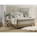 Hooker Furniture Rustic Wood Castella California King Tufted Bed 