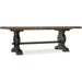 Hooker Furniture Bandera Rustic Wood Trestle Dining Table