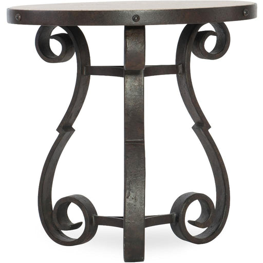 Hooker Furniture Luckenbach Metal and Stone End Table