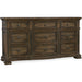 Hooker Furniture Traditional Wood Wide Williamson Nine-Drawer Dresser 