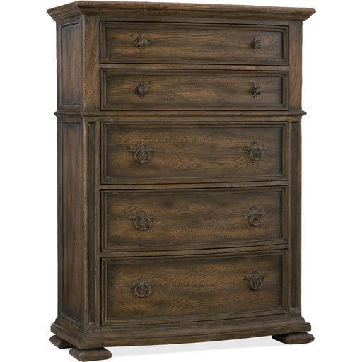 Hooker Furniture Traditional Wood Tall Gillespie Five-Drawer Chest 